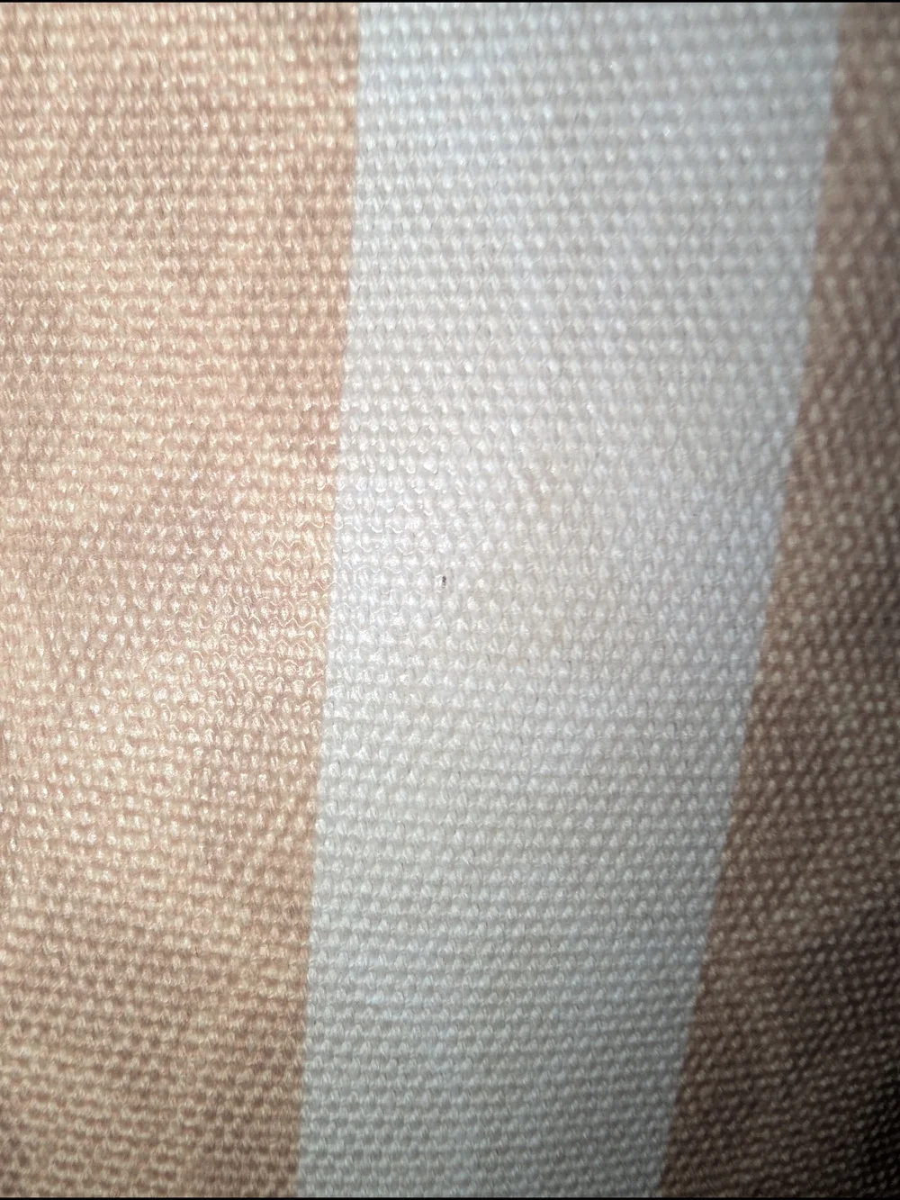Coach Beige & White Stripe Signature Tote